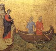 Duccio, Jesus call larjungarna Peter and Andreas unknow artist